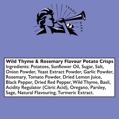 Pipers Atlas Mountains Wild Thyme & Rosemary Sharing Bag Crisps