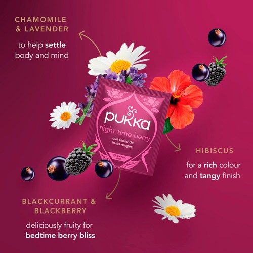 Pukka Organic Sleep Collection Herbal Tea with Chamomile & Berries