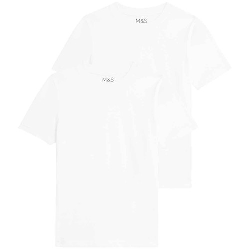 M&S Unisex T-Shirt, 7-8 Years, White