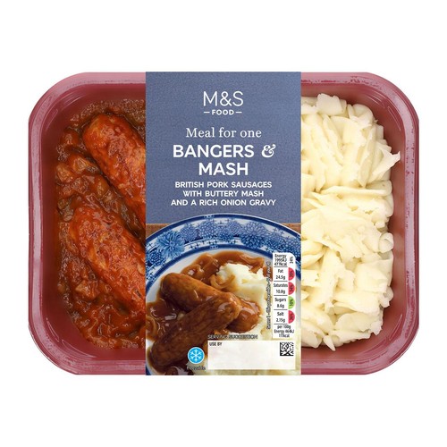 M&S Bangers & Mash with Onion Gravy