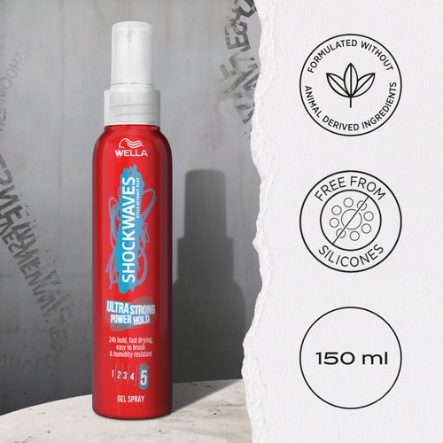 Wella Shockwaves Ultra Strong Power Hold Gel Spray