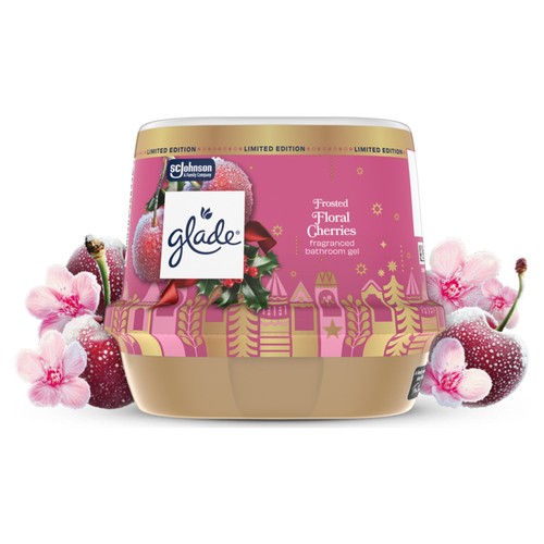 Glade Bathroom Gel Air Freshener Frosted Floral Cherries