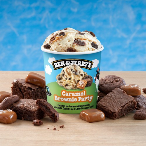 Ben & Jerry's Caramel Brownie Party Ice Cream Tub