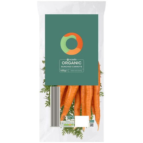 Ocado Organic Bunched Carrots