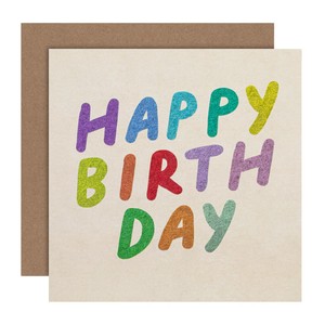 Diecut Happy Birthday Card