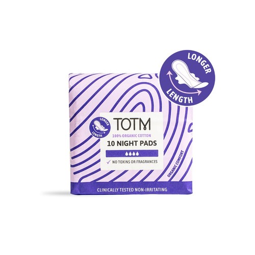 TOTM Organic Cotton Night Pads