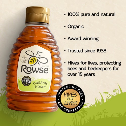 Rowse Organic Squeezable Honey