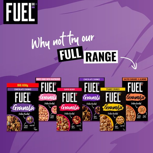 FUEL10K Chocolate Chunk Protein Granola Breakfast Cereal