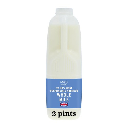 M&S Select Farms British Whole Milk 2 Pints