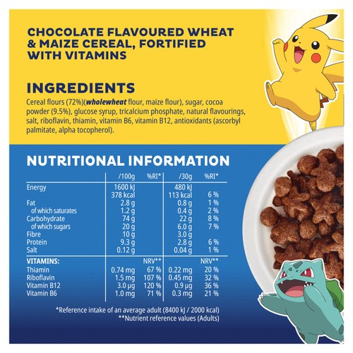 Kellogg's Pokemon Chocolate Cereal