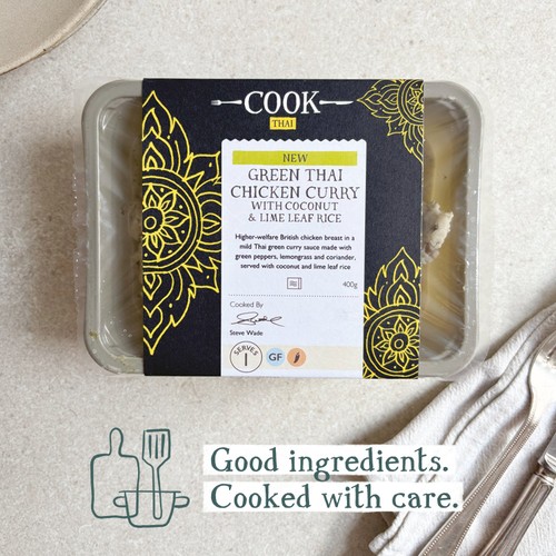 COOK Green Thai Chicken Curry with Coconut & Lime Leaf Rice for 1