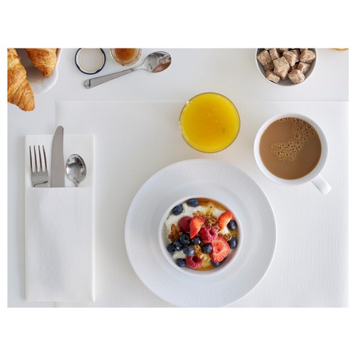 White Dunisoft Large Luxury Paper Napkins
