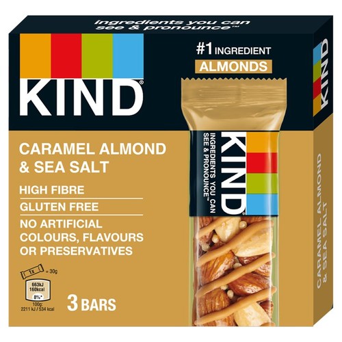 KIND Caramel Almond & Sea Salt Snack Bars Multipack