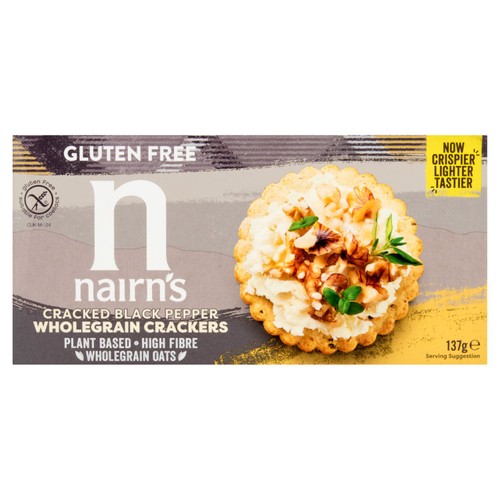 Nairn's Gluten Free Cracked Black Pepper Crackers