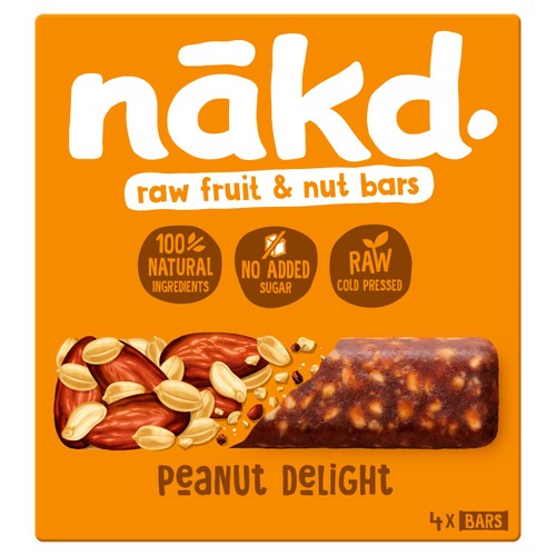 nakd. Peanut Delight Fruit & Nut Bars Multipack