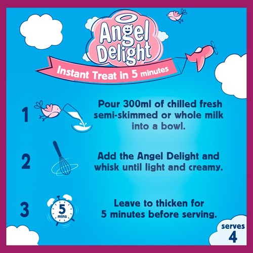 Angel Delight Strawberry Instant Dessert Mix