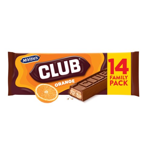 McVitie's Club Orange Biscuit Bars Multipack