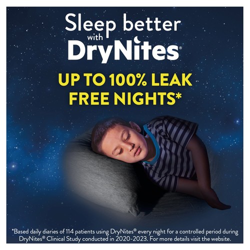Huggies DryNites Boys Pyjama Pants, 4-7 Yrs (17-30kg)
