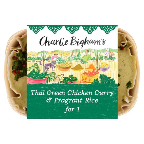 Charlie Bighams Thai Green Chicken Curry & Fragrant Rice For 1
