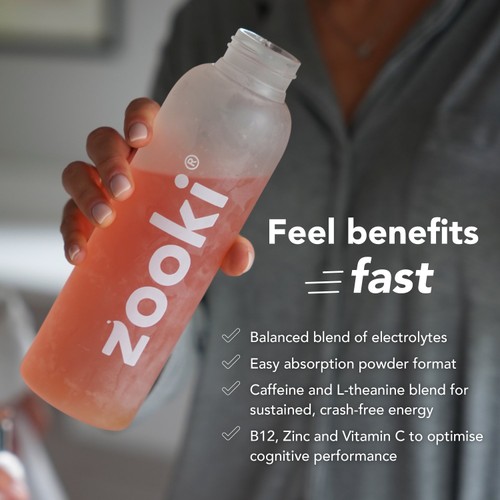 Zooki Electrolytes+ Skin Radiance, Pomegranate Flavour