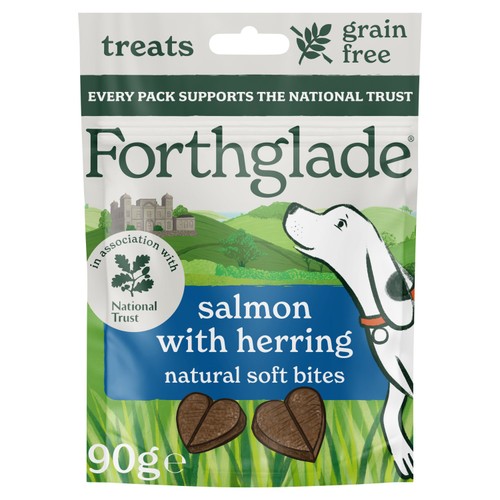 Forthglade National Trust Natural Soft Bite Treats Salmon with Herring