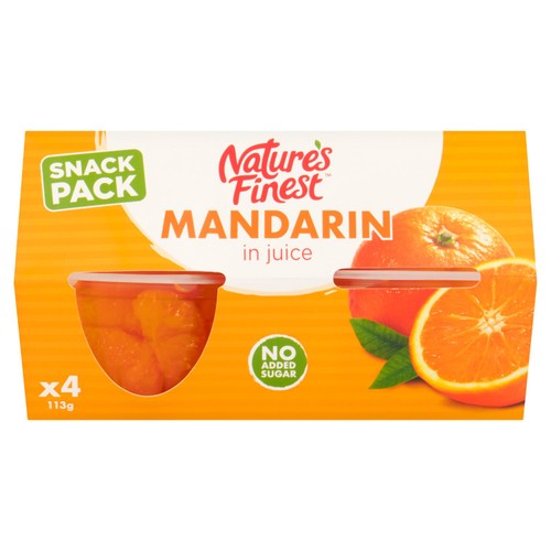 Nature's Finest Fruit Pots Mandarin in Juice