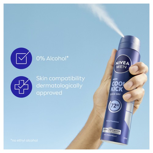 NIVEA MEN Cool Kick Anti-Perspirant Deodorant Spray 