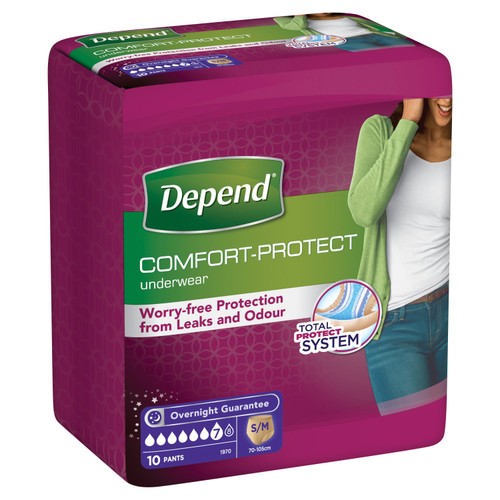Depend Comfort Protect S/M Incontinence Pants Women