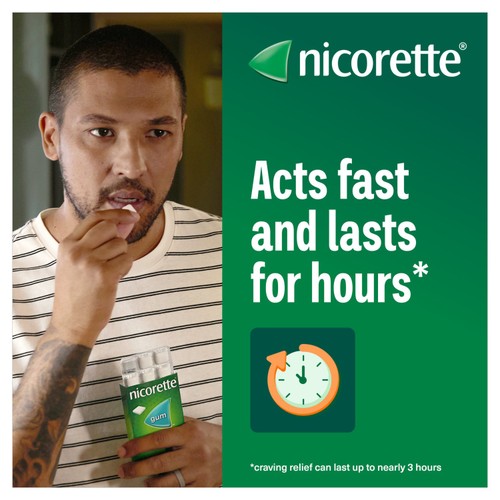 Nicorette Fruit Fusion Chewing Gum, 4 mg, 105 count (Stop Smoking Aid)