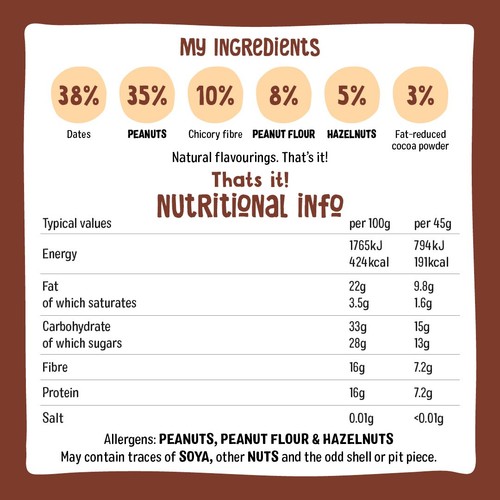 nakd. Protein Cocoa Hazelnut Bars Multipack