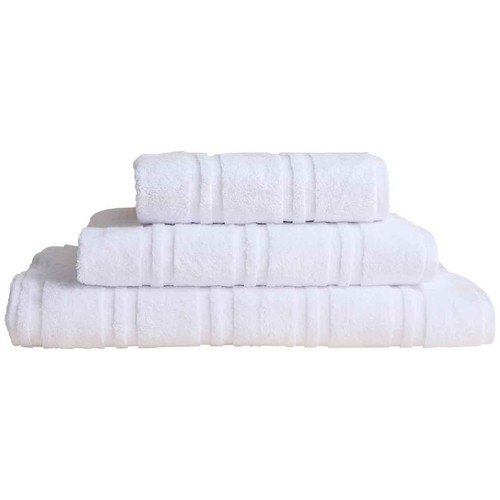 M&S Luxury Egyptian Cotton Striped Bath Sheet, White