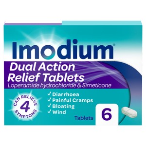 Imodium Dual Action Relief From Diarrhoea 6 s