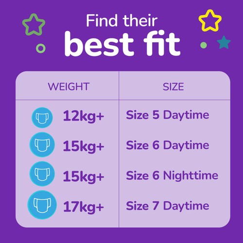 Huggies Pull-Ups Night Time Unisex Training Nappy Pants- Size 6 MEGA