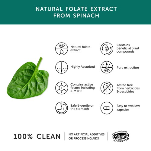 Together Health Folate, Natural Folic Acid 400 mcg