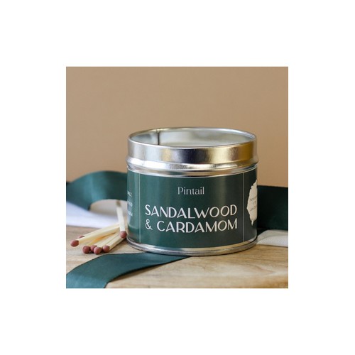 Pintail Candles Sandalwood & Cardamom Classic Tin Candle