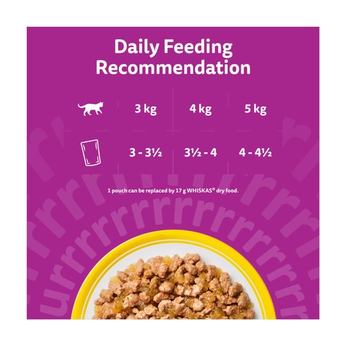Whiskas 11+ Senior Wet Cat Food Poultry Feasts in Jelly