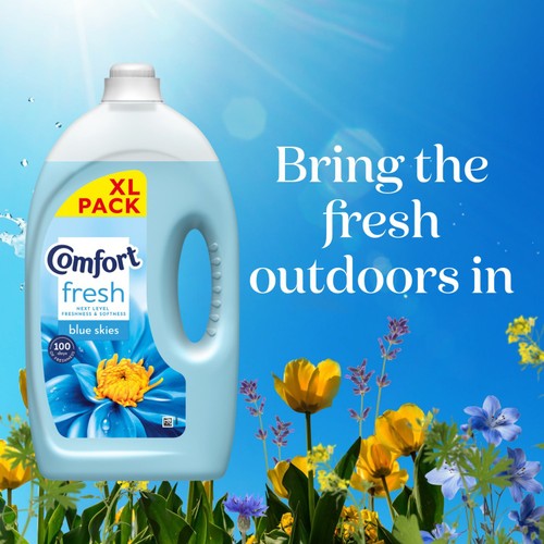 Comfort Fresh Blue Skies Fabric Conditioner 80 Washes