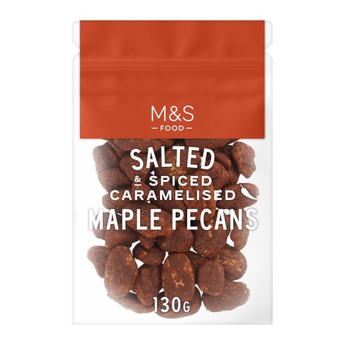 M&S Salted & Spiced Caramelised Maple Pecans