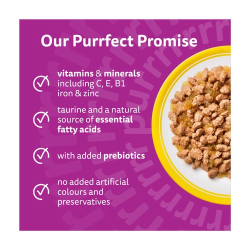 Whiskas 11+ Senior Wet Cat Food Poultry Feasts in Jelly