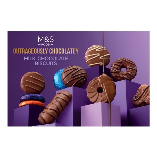 M&S Outrageously Chocolatey Milk Chocolate Biscuits