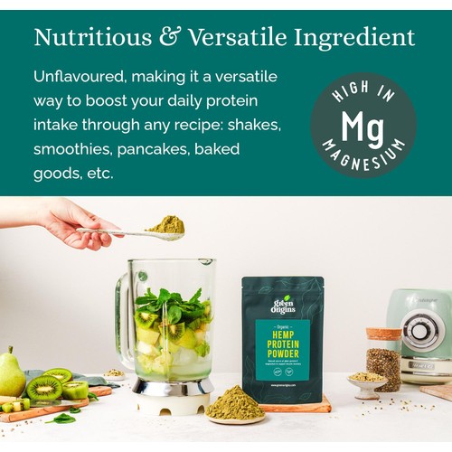 Green Origins Organic Raw Hemp Protein Powder