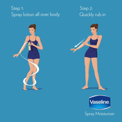Vaseline Spray & Go Cocoa Body Moisturiser
