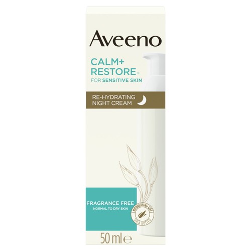 Aveeno Face Calm+Restore Rehydrating Night Cream Moisturiser