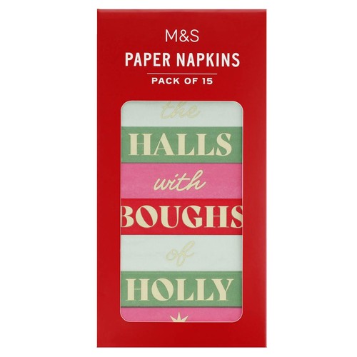 M&S 15 Paper Napkins