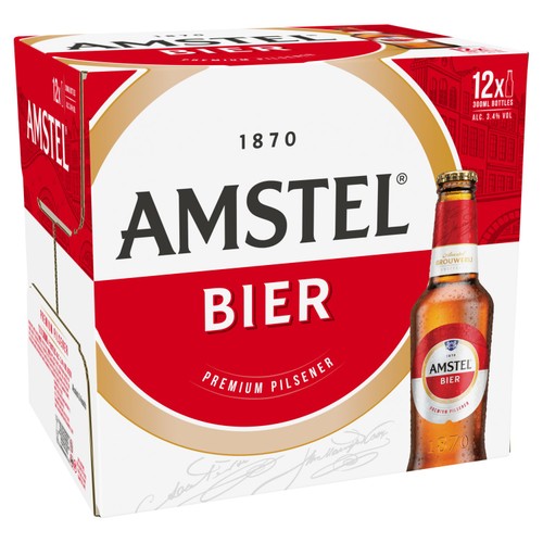 Amstel Lager Beer Bottles
