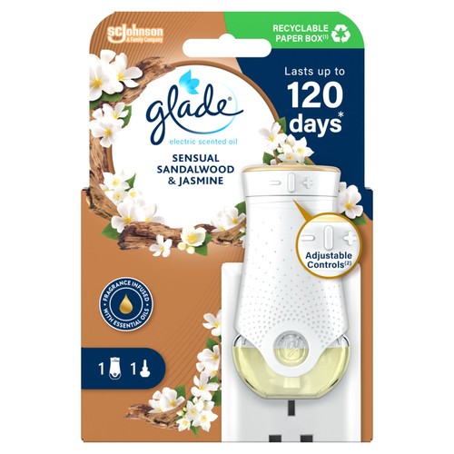 Glade Plug In Holder & Refill, Electric Scented Oil, Bali Sandalwood