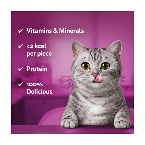 Whiskas Temptations Adult Cat Treat Biscuits with Chicken & Cheese