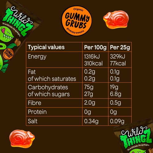 Wild Thingz Organic Sweets Gummy Grubs