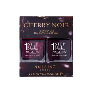 Nails.INC Cherry Noir Nail Polish Duo