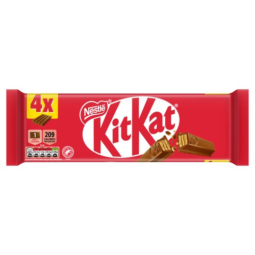 KitKat 4 Finger Milk Chocolate Bar Multipack
